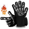 EN407 сертифицированных подарок Хэллоуин скелет перчатки 932F экстремальных жаропрочные барбекю Гриль печь перчатки